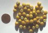 50 8mm Textured Metallic Yellow